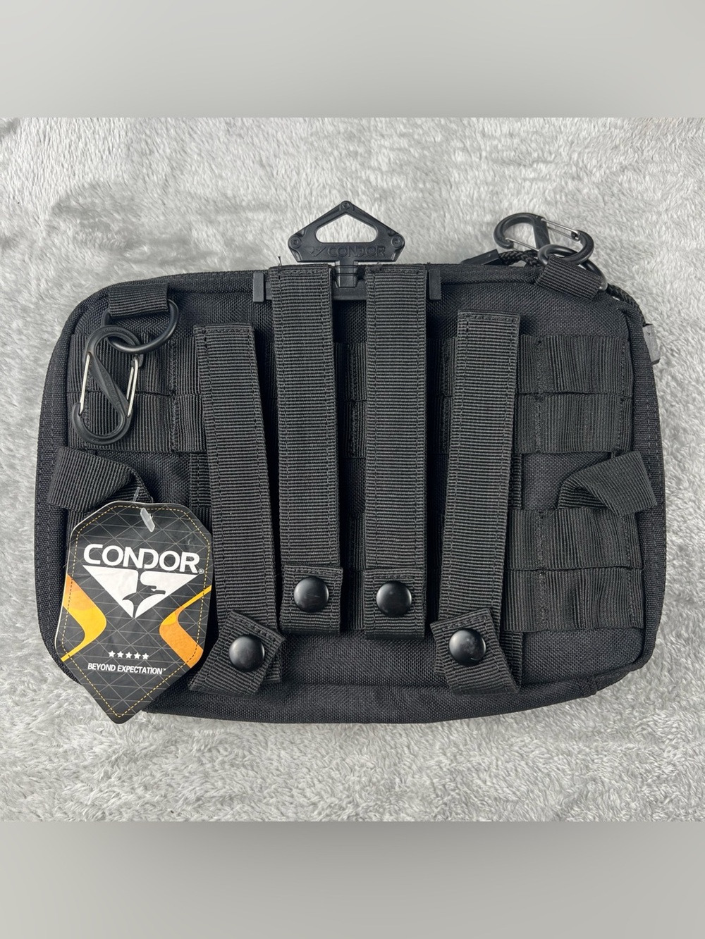 Condor T&T Pouch Black MA54-002 MOLLE PALS Full Zip Tactical Utility EDC NTOA